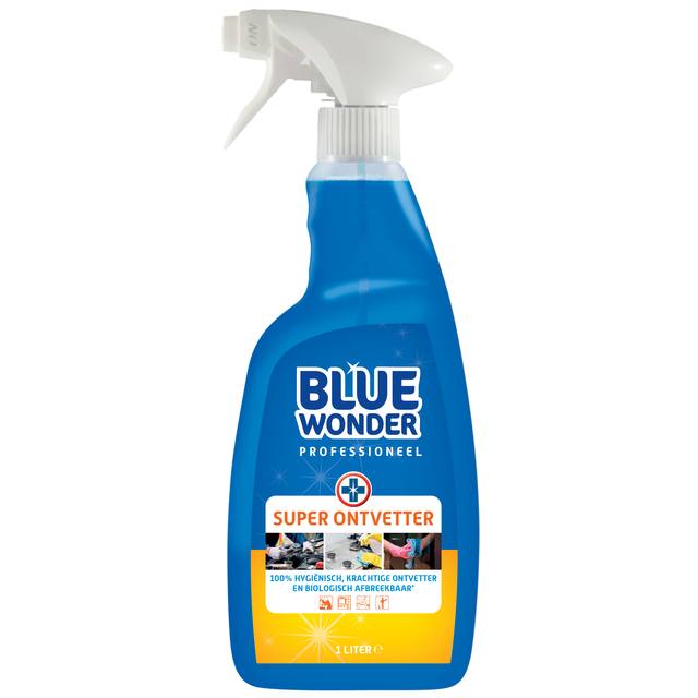 Ontvetter Blue Wonder prof superontvetter spray 1liter Ontvetter Blue Wonder prof superontvetter spray 1liter