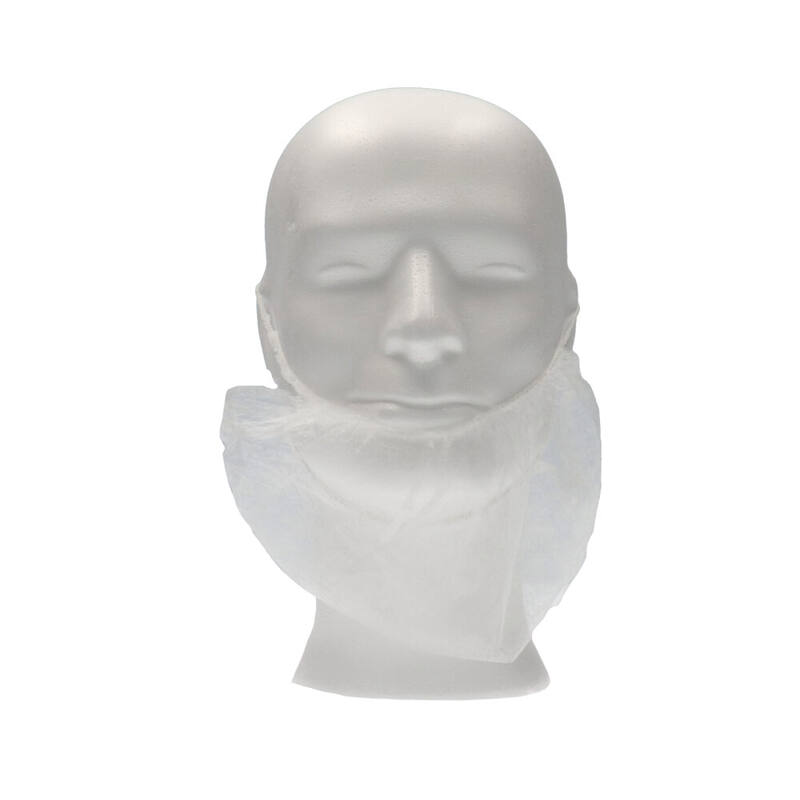 CMT Baardmasker 2 elastieken PP Non-woven Wit doos 10x100st