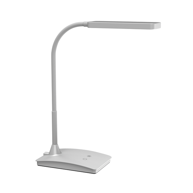 Bureaulamp MAUL Pearly LED colour vario dimbaar zilver Bureaulamp MAUL Pearly LED colour vario dimbaar zilver