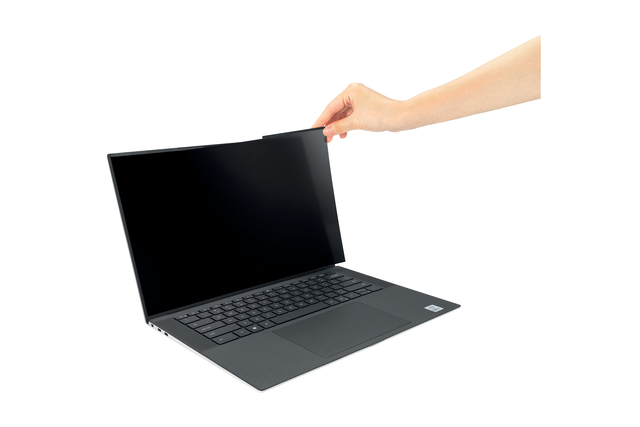 laptop, zwart, schermfolie, screenprotector