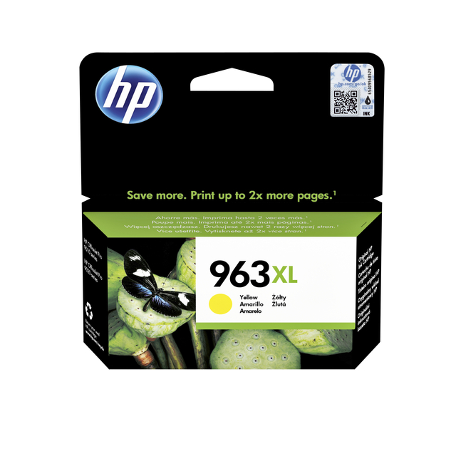 Inktcartridge HP 3JA29AE 963XL geel Inktcartridge HP 3JA29AE 963XL geel