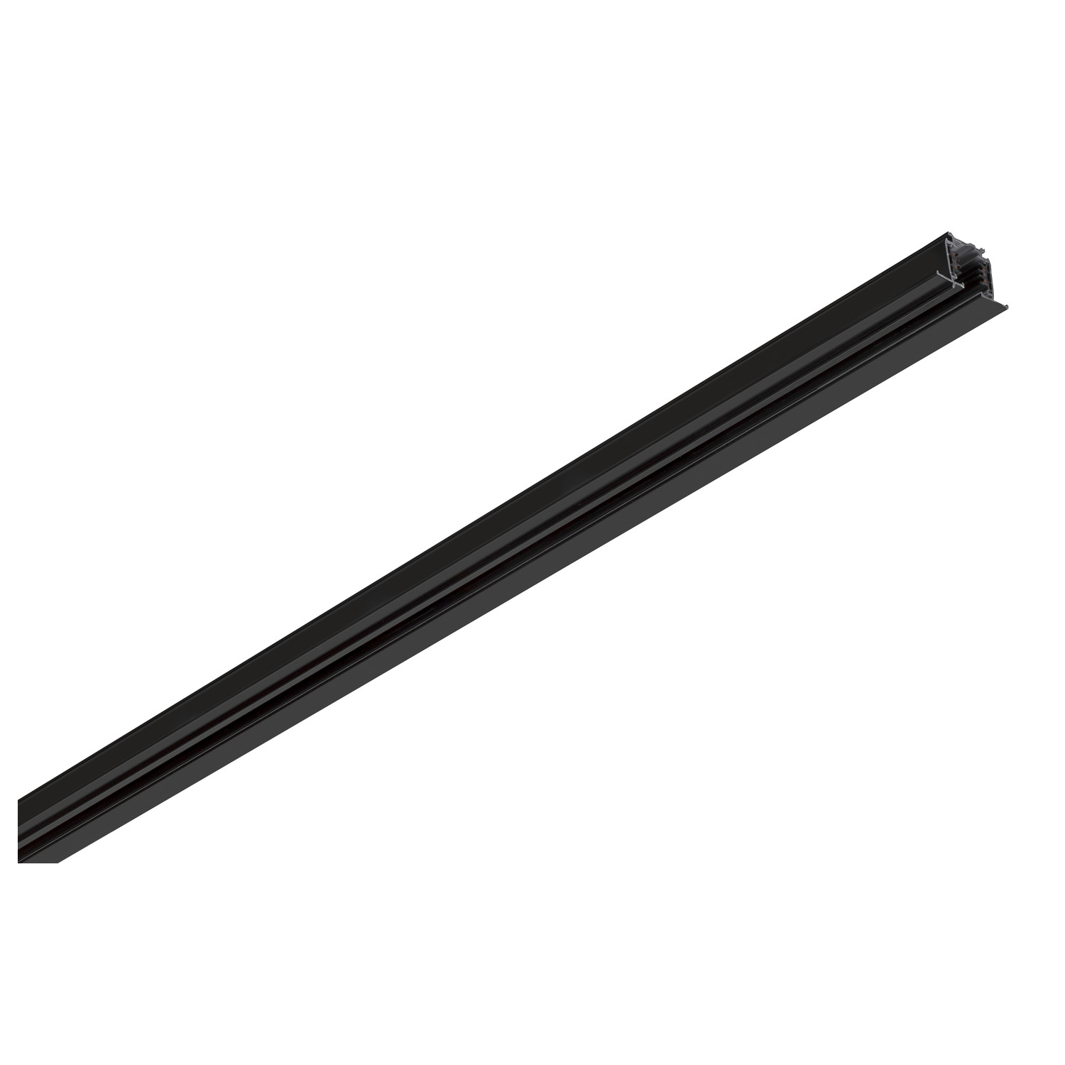 S-TRACK 3-fasen-inbouwrail 3m zwart DALI