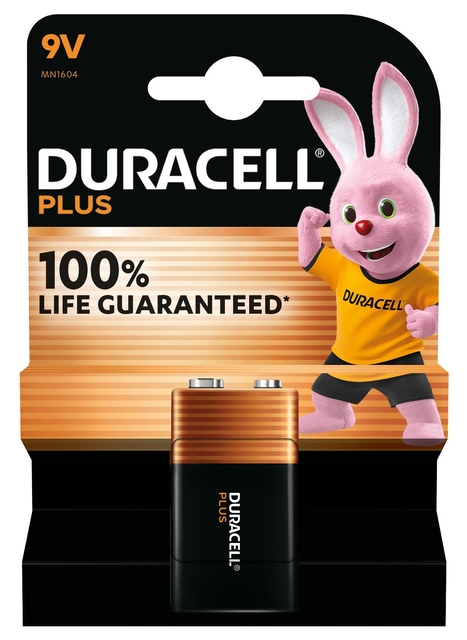 Batterij Duracell Plus 1x 9Volt Batterij Duracell Plus 1x 9Volt