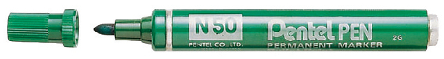 Viltstift Pentel N50 rond 1.5-3mm groen Viltstift Pentel N50 rond 1.5-3mm groen