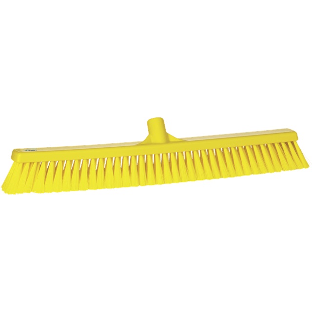 Vikan Combiveger Hard_Zacht Breed Geel 60cm per stuk