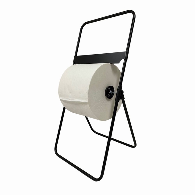 Poetspapierdispenser Euro Products V1 vloerstandaard zwart 438305 Poetspapierdispenser Euro Products V1 vloerstandaard zwart 438305