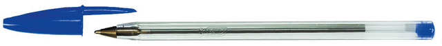 Balpen Bic Cristal medium blauw doos à  90+10 gratis Balpen Bic Cristal medium blauw doos à  90+10 gratis