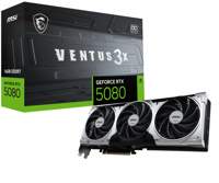 MSI GeForce RTX 5080 VENTUS 3X OC PLUS | 16GB GDDR7 | DLSS 4 | Videokaart | Nvidia GPU MSI GeForce RTX 5080 VENTUS 3X OC PLUS | 16GB GDDR7 | DLSS 4 | Videokaart | Nvidia GPU