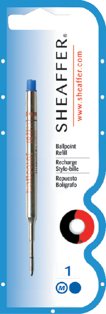 Balpenvulling Sheaffer medium blauw blister à 1 stuk Balpenvulling Sheaffer medium blauw blister à 1 stuk