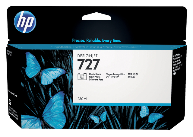 Inktcartridge HP B3P23A 727 foto zwart Inktcartridge HP B3P23A 727 foto zwart