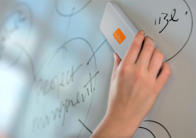 Whiteboardwisser Nobo magnetisch met verwisselbare strip