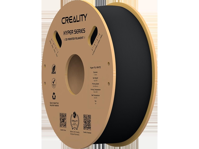3D Filament Creality Hyper PLA 1.75mm zwart 1kg 3D Filament Creality Hyper PLA 1.75mm zwart 1kg