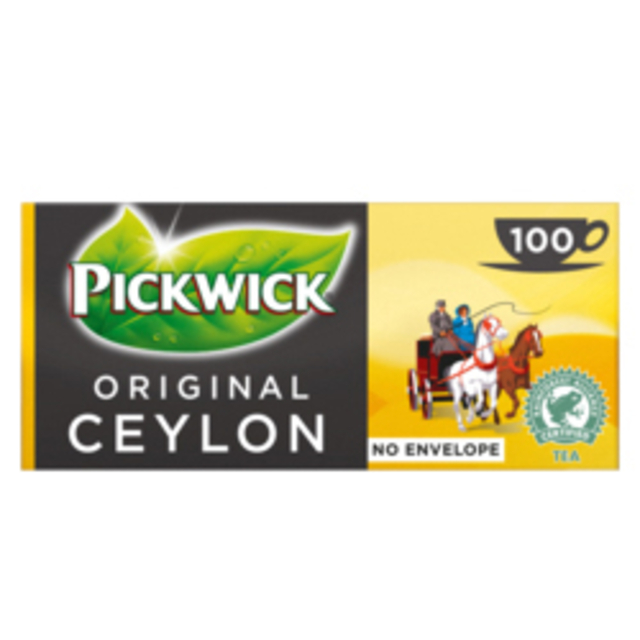Thee Pickwick ceylon 100x2gr zonder envelop Thee Pickwick ceylon 100x2gr zonder envelop