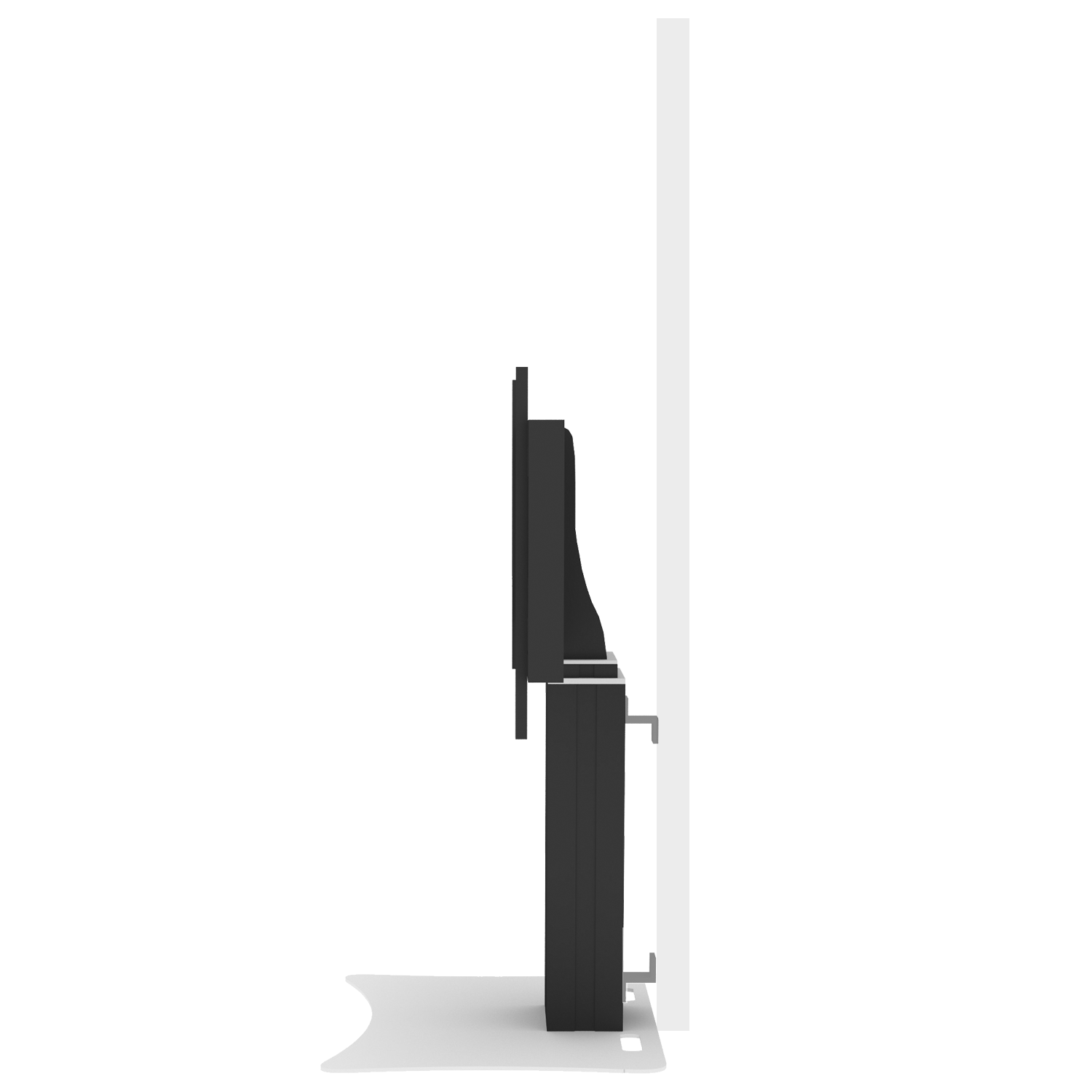 Elektrisch in hoogte verstelbare XL monitorstandaard, 50 cm slag