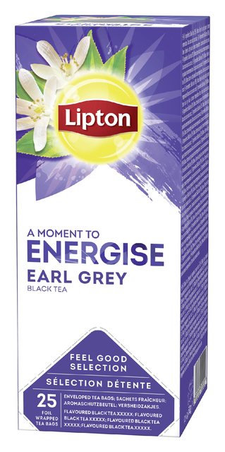 Thee Lipton Energise earl grey 25x1.5gr Thee Lipton Energise earl grey 25x1.5gr