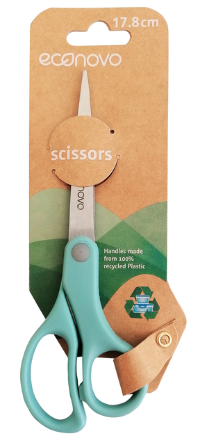 Schaar Econovo 178mm blauw blister à 1 stuk Schaar Econovo 178mm blauw blister à 1 stuk