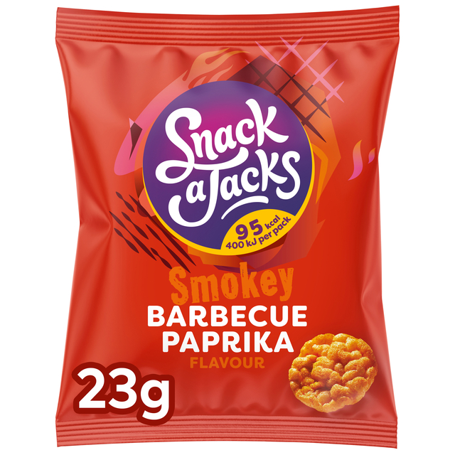 Mini rijstwafels Snack-a-Jacks barbeque paprika Mini rijstwafels Snack-a-Jacks barbeque paprika