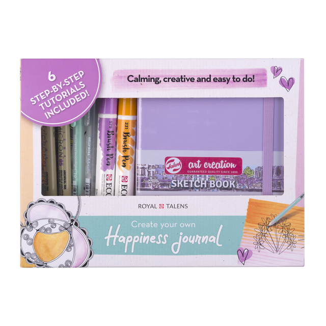 Happiness Journal Set Royal Talens 8-delig Happiness Journal Set Royal Talens 8-delig