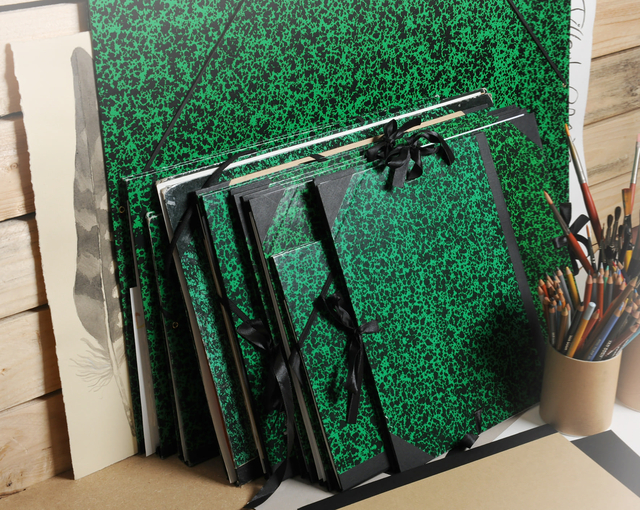 Tekenmap Canson Studio 520x720mm elastieksluiting groen