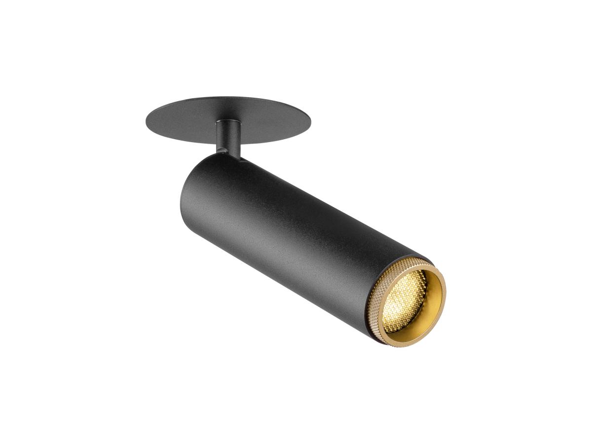 spotlight, track light, black, gold interior, ceiling mount