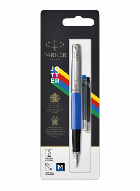 Vulpen Parker Jotter Original CT M blauw blister à 1 stuk Vulpen Parker Jotter Original CT M blauw blister à 1 stuk