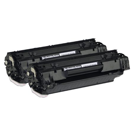 Huismerk Toners - 2x HP 85A (CE285A) compatibel, zwart Huismerk Toners - 2x HP 85A (CE285A) compatibel, zwart