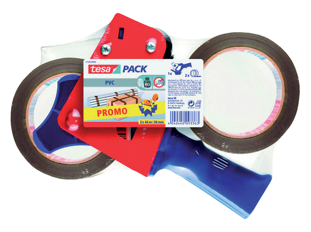 Verpakkingstape tesapack® ultra strong 66mx50mm pvc + dispenser Verpakkingstape tesapack® ultra strong 66mx50mm pvc + dispenser