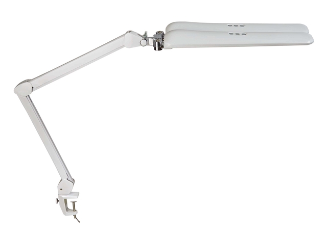 Werkpleklamp MAUL Craft duo LED tafelklem dimbaar wit Werkpleklamp MAUL Craft duo LED tafelklem dimbaar wit