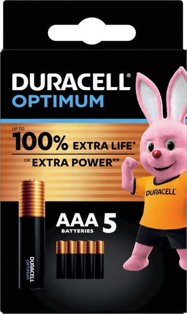 Batterij Duracell Optimum 5x AAA