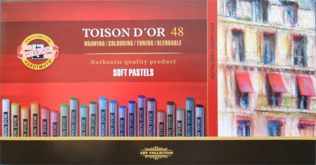 Pastelkrijt Koh-I-Noor Toison 8516 rond 48 stuks assorti Pastelkrijt Koh-I-Noor Toison 8516 rond 48 stuks assorti