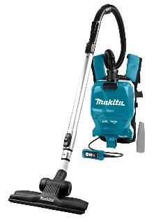 Rugstofzuiger Makita excl. accus en lader 2 accu's nodig#