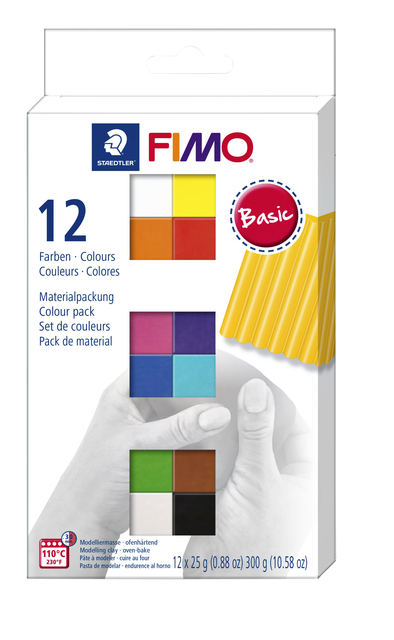 Klei Fimo  soft colour pak à 12 basis kleuren Klei Fimo  soft colour pak à 12 basis kleuren