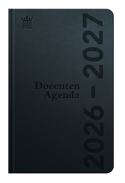 Schoolagenda 2026-2027 Ryam docent DeLuxe 7dagen/2pagina's zwart