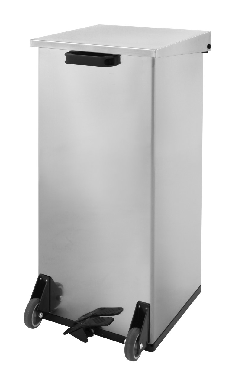Dutchdesign Mobiele Pedaalemmer Carro-Kick 110ltr RVS