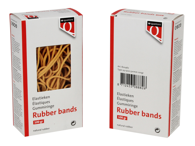 Elastiek Quantore 24 150x1,5x1mm 100gram