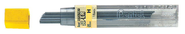 Potloodstift Pentel H 0.9mm zwart koker à 12 stuks Potloodstift Pentel H 0.9mm zwart koker à 12 stuks