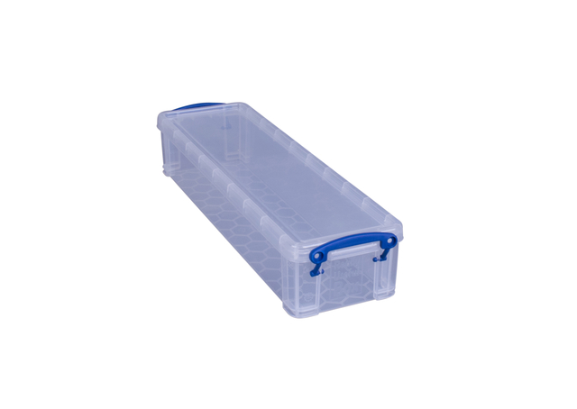 Opbergbox Really Useful 1.5 liter 355x100x70mm transparant wit Opbergbox Really Useful 1.5 liter 355x100x70mm transparant wit
