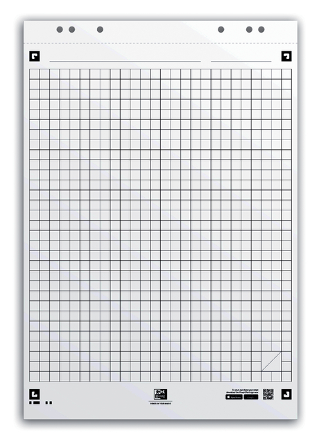 Flipoverpapier Oxford smart 650x980mm ruit 90 gram 20 vel Flipoverpapier Oxford smart 650x980mm ruit 90 gram 20 vel