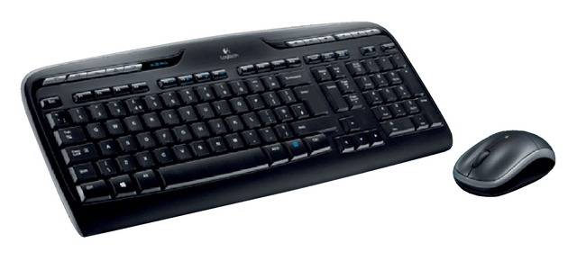 Toetsenbord Logitech MK330 Qwerty + muis zwart
