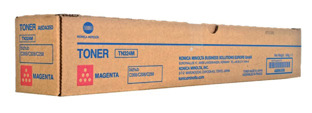Tonercartridge Konica Minolta A8DA350 TN-324M rood Tonercartridge Konica Minolta A8DA350 TN-324M rood