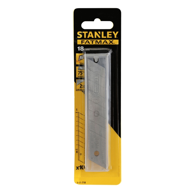 Afbreekmes Stanley FATMAX Reserve 18mm (10 stuks) Afbreekmes Stanley FATMAX Reserve 18mm (10 stuks)