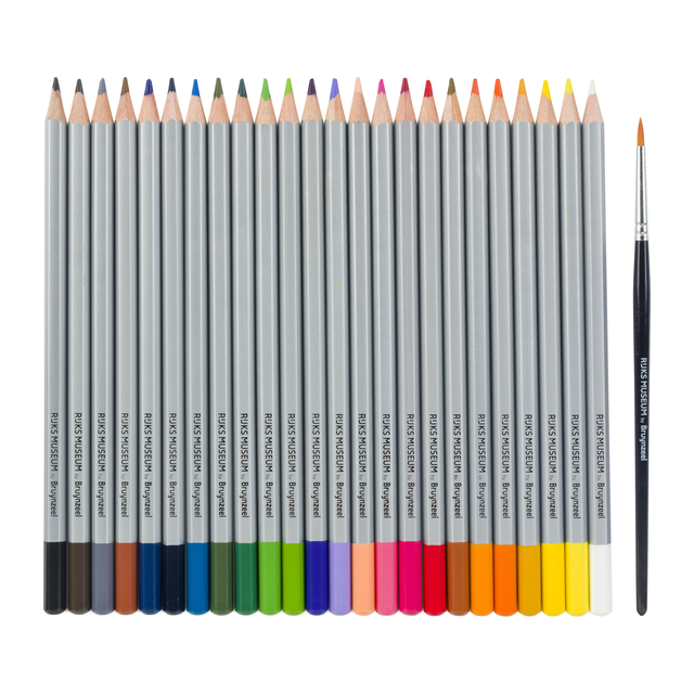 Kleurpotloden Bruynzeel aquarel  Van Gogh blik à 24 stuks assorti