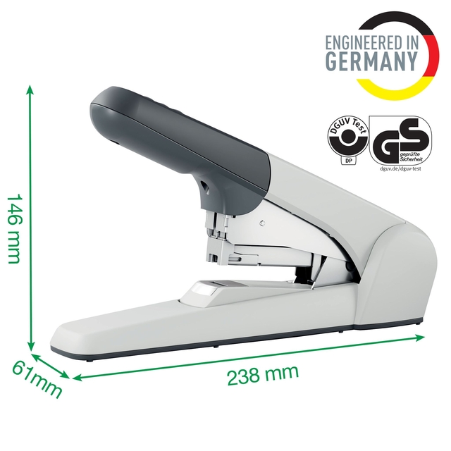 Nietmachine Leitz Heavy Duty Flat Clinch 60 vel zilver