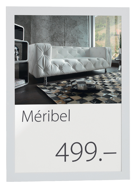 Duraframe Durable 487202 A4 wit 2 stuks Duraframe Durable 487202 A4 wit 2 stuks