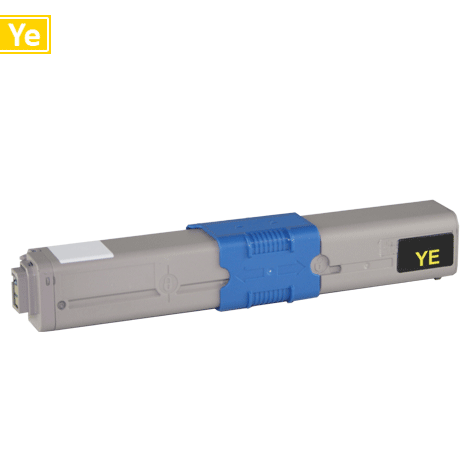 Huismerk toner - Oki (Cartridge) 44469704 compatibel, geel
