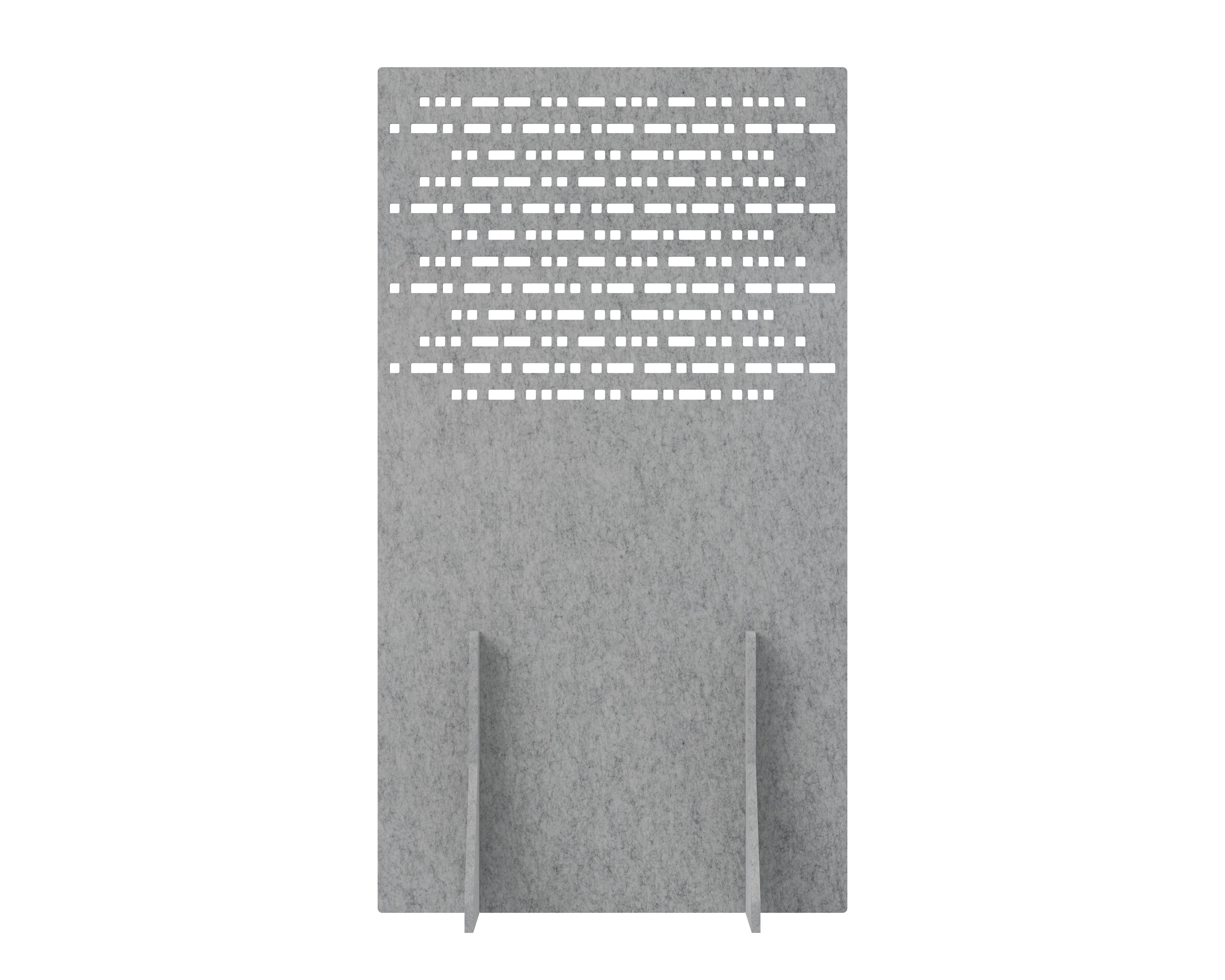 Akoestisch PET-vilt scheidingswand, lichtgrijs - 100x180 cm Akoestisch PET-vilt scheidingswand, lichtgrijs - 100x180 cm