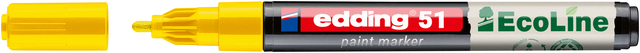 Paintmarker edding 51 EcoLine op waterbasis 1-2mm geel Paintmarker edding 51 EcoLine op waterbasis 1-2mm geel