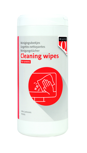 Beeldschermdoekjes Quantore dispenser 100 stuks Beeldschermdoekjes Quantore dispenser 100 stuks