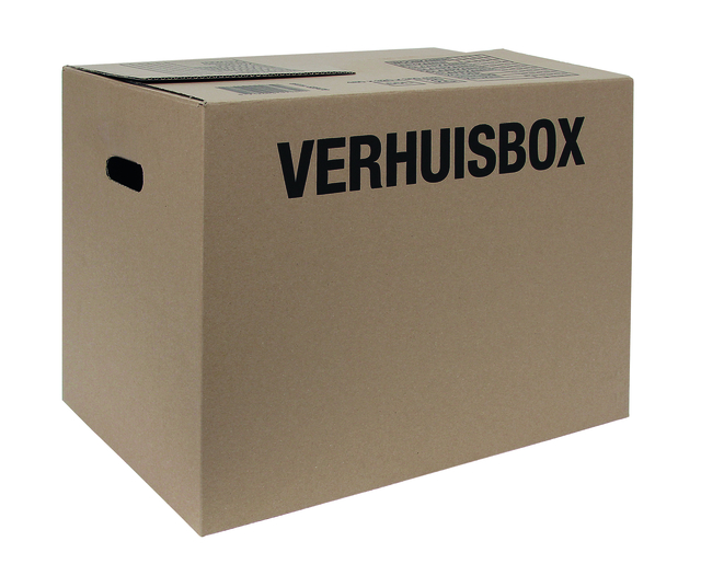 Verhuisdoos IEZZY 480x320x360mm bruin 3mm Verhuisdoos IEZZY 480x320x360mm bruin 3mm