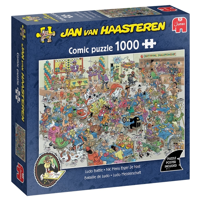 Puzzel Jan van Haasteren NK Mens Erger Je Niet 1000 stukjes Puzzel Jan van Haasteren NK Mens Erger Je Niet 1000 stukjes